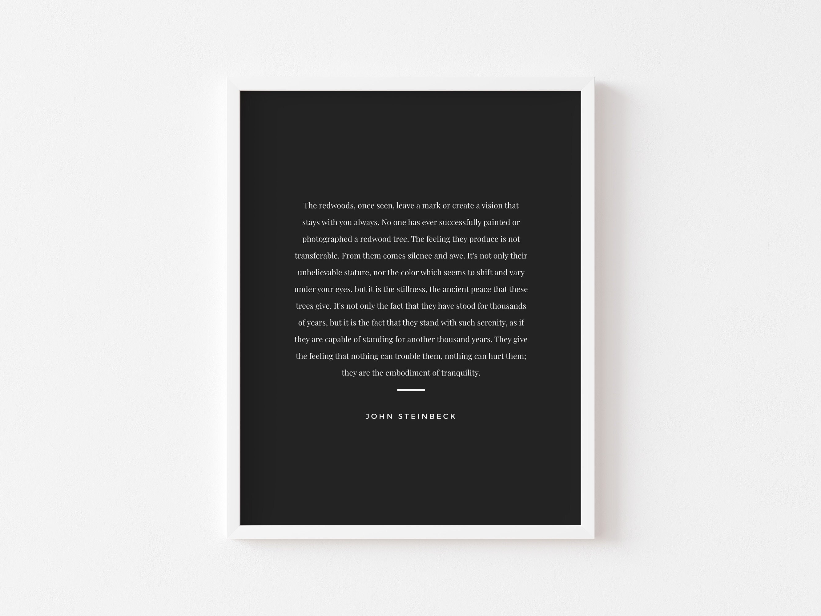 Redwoods Quote by John Steinbeck Digital Download #1 - Etsy, image size:2667x2000