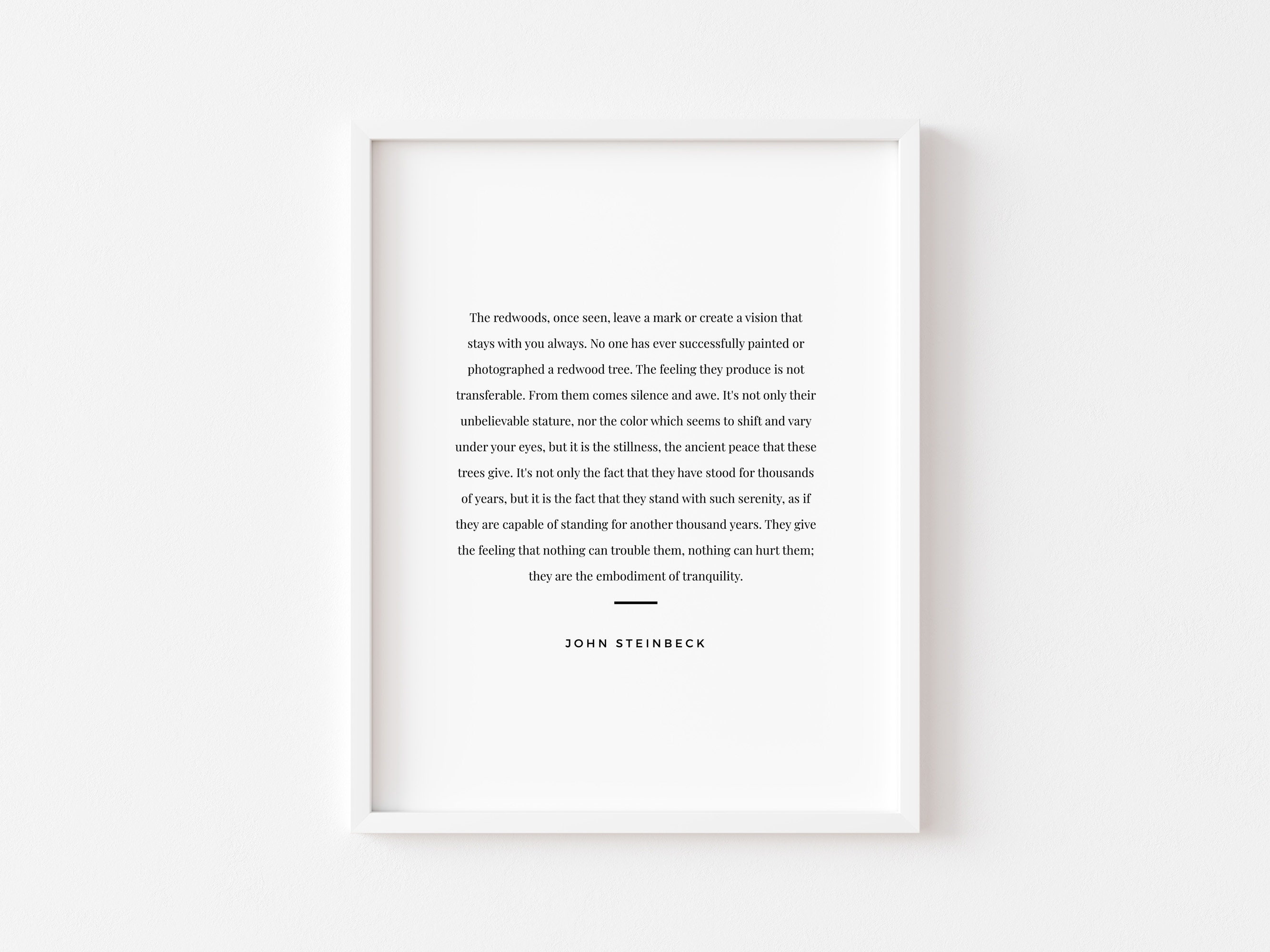 Redwoods Quote by John Steinbeck Digital Download #1 - Etsy, image size:2667x2000