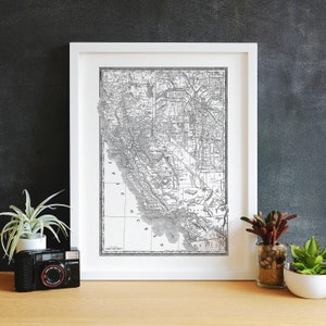 California and Los Angeles Map