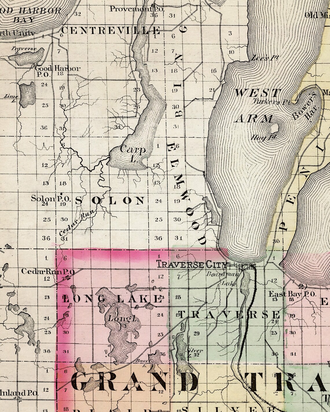 Grand Traverse County Map Michigan vrogue.co