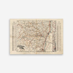LARGE Catskill Mountains Map