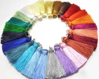 10 x Beautiful Tassels 3.5cm Long Sold  - 5 Pairs Mix Colour as available - AUSTRALIA