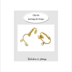 Drop Earring Clipsons: Nickel-Free Steel - Easy Clip-On for Non-Pierced - Wholesale