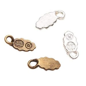 Enganches para pendientes: Paquetes pequeños de plata y bronce (12 mm, sin níquel) - Venta al por mayor