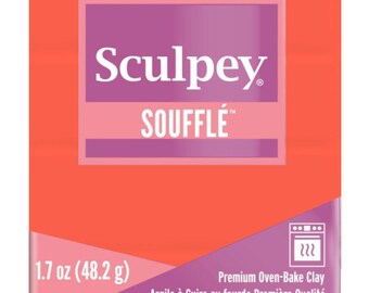 Sculpey Soufflé Polymer Clay – Mandarin Orange, 1.7 Oz, Oven-Bake, Suede Finish - View #3