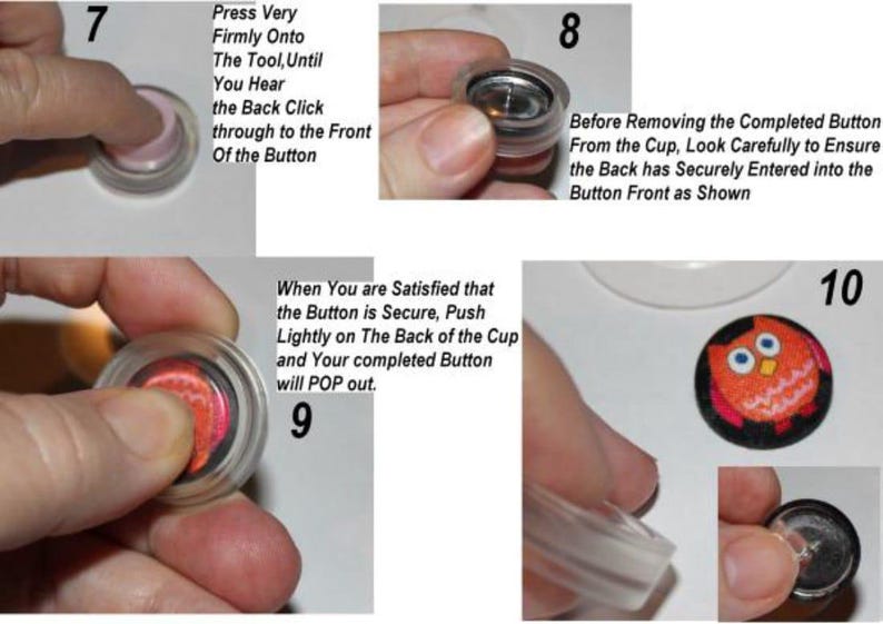Craft Sewing Buttons: Fabric Covered Shank Backs 19mm - Wholesale image 4