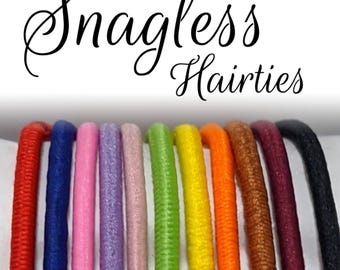 Snagless Hair Ties: Soft Elastic Bands (Multiple Colours & Quantities) - Wholesale