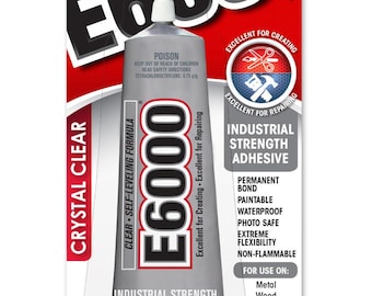 Multi-Purpose Craft Glue, Flexible Clear Adhesive (2oz Tube) - Wholesale