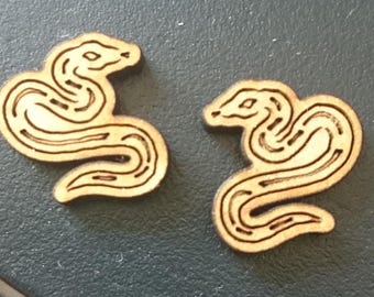 Wooden Cabochons: Tasmanian Myrtle and Huon Pine - 16mm Laser Cut - Wholesale