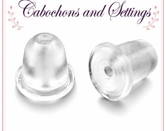 Rubber Earring Backs Rounded Soft Stops for Posts and Ear Wires - Wholesale
