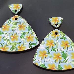 Juego de pendientes con colgante triple y punto colgante - Ligeros, 38 mm, cortados con láser