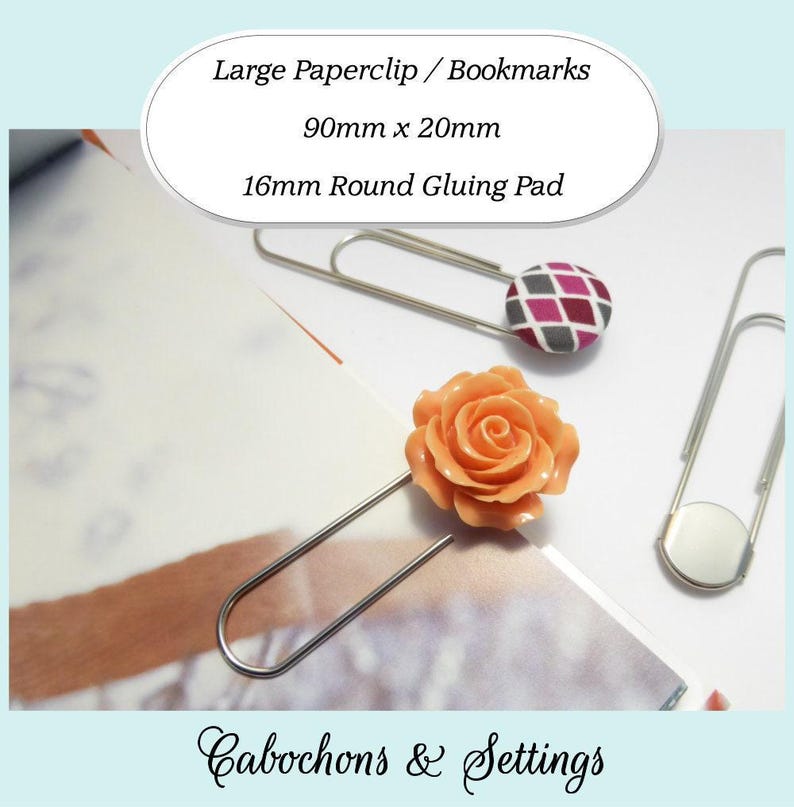 Paper Clip Bookmarks: Large Flat Pad - Handmade Craft Clips - Wholesale image 2