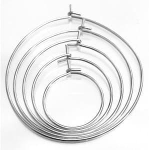 Stainless Steel Hoop Earrings: Hypoallergenic, Easy Hook and Loop Clasps