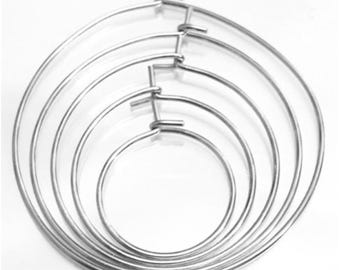 Stainless Steel Hoop Earrings: Hypoallergenic, Easy Hook and Loop Clasps - Wholesale