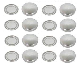 Fabric Flatback Buttons: 12mm Concave Style - No Shank Sewing - Wholesale