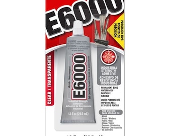 E6000 40.2g / 29.5mL / 1fl.oz. Glue Adhesive 3x Precision Tips