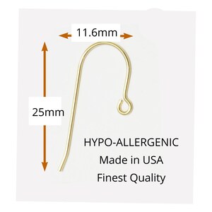 French Gold Plated Ear Wire Earrings - Durable, Nickel Free Hypoallergenic - Wholesale