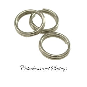 Split Rings for Crafting: Strong Steel in Multiple Colours - Various Sizes - Wholesale