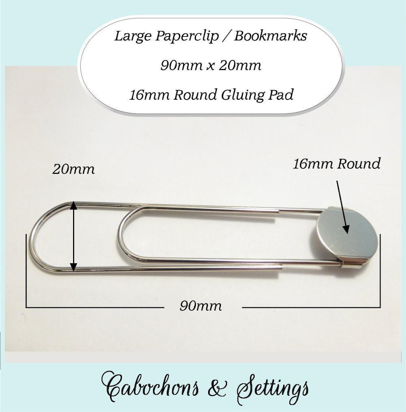 Paper Clip Bookmarks: Large Flat Pad - Handmade Craft Clips - Wholesale image 3
