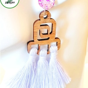 Marcos para pendientes de macramé de nogal: formas de colgantes de madera DIY