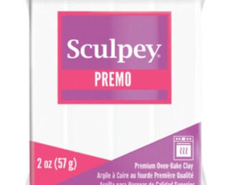 White Premo Polymer Clay - Durable, Soft, Easy to Blend, Sculpey - Wholesale