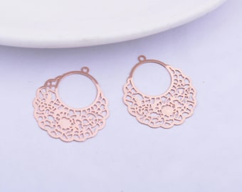 20mm Dainty - Filigree Earring Charms