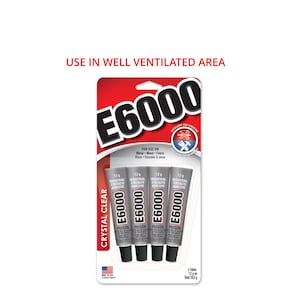 4 x E6000 7.2g / 5.32ml / 0.18fl.oz. Glue Adhesive USA Made