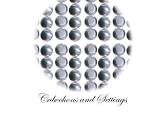 Jewelry Making Buttons, 15mm Fabric Flatbacks (Self Covered) - Wholesale