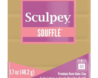 Arcilla polimérica Soufflé: Beige ligero, acabado de gamuza flexible, Sculpey - Venta al por mayor