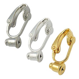 Earring Converters: Stud to Clip-On Clips (Hypoallergenic, Single) - Wholesale