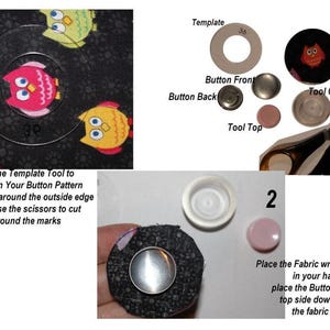 Craft Sewing Buttons: Fabric Covered Shank Backs 19mm - Wholesale image 2