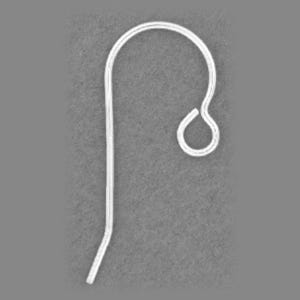 Sterling Silver Earrings: Large French Loop Design USA Made Hypoallergenic - Wholesale