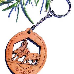 KeyRing Country Style Tag Name / Words / Custom Made / Personalised Customised Laser Engraved Keyring / Key Tag / Key Organiser / Key Holder