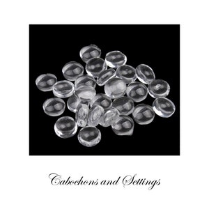10mm Clear Magnifying Glass Cabochons