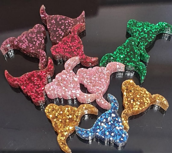 Animal Acrylic Cabochons Longhorn Elephant Cat 12mm Colourful Laser Cut - Wholesale