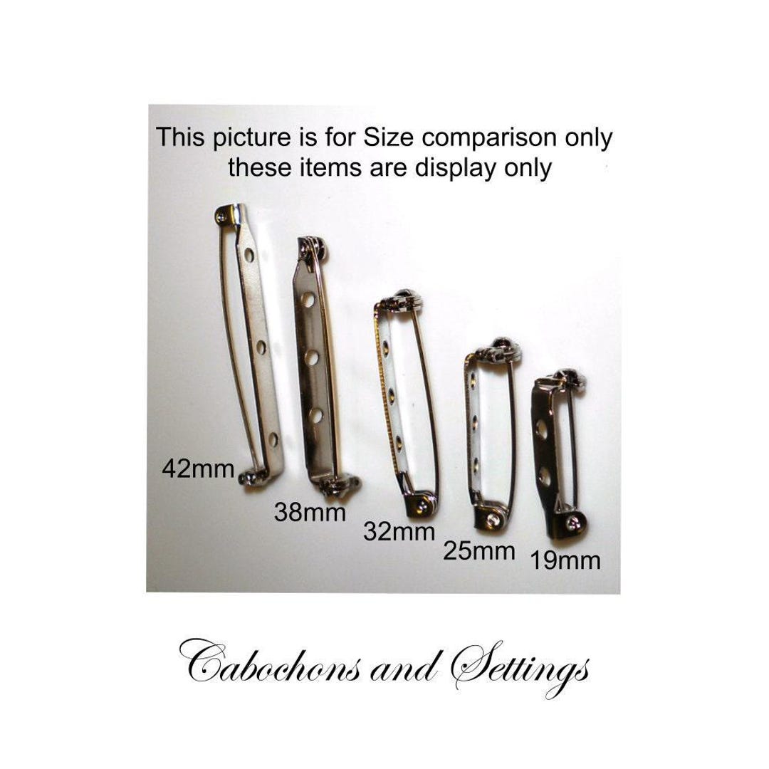 Bar Brooch Pin Backs - Sew or Glue With Hook Lever Closure - Wholesale ...