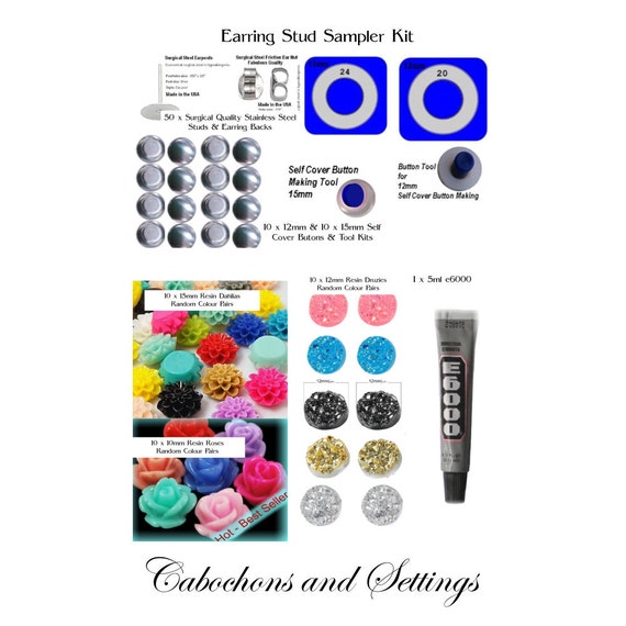 Button earring kit clearance