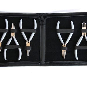 Kit de herramientas para abalorios Lady B - Alicates pequeños con estuche con cremallera