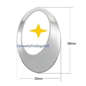 4 anillos de conexión de acero inoxidable, hipoalergénicos y resistentes al deslustre. Suministros para joyería en Australia.