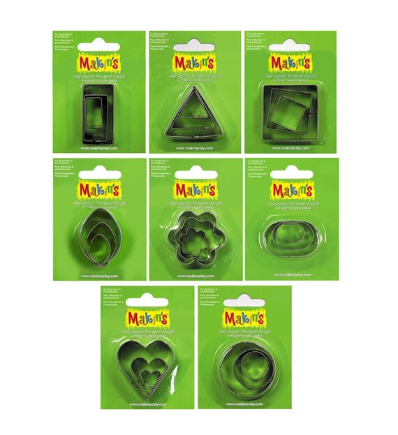 Emporte-pièces Métal Triangle - Lot De 3 Pièces, Marque Graine Créative, Neuf Argenté