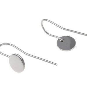 Flat Pad Earring Hooks: DIY Jewelry Supplies (Hypoallergenic Stainless Steel) - Wholesale