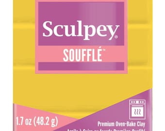 Canary Souffle Polymer Clay Lightweight Flexible Suede Finish