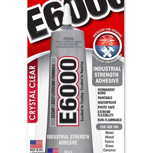 E6000 80.4g / 59.1mL / 2floz Glue Adhesive (Built in Metal Tip)