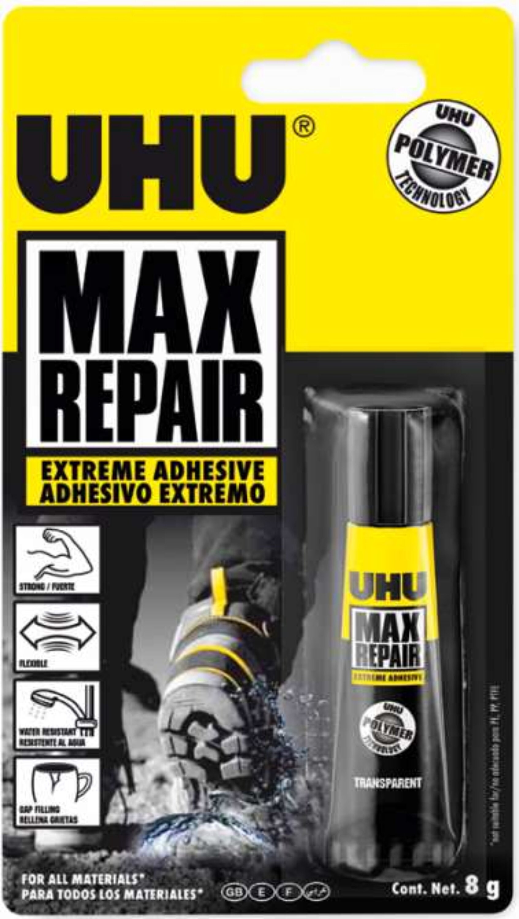 Pegamento Adhesivo Extremo Uhu Max Repair 8 G