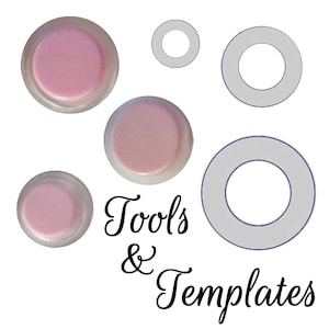 Self Cover Button Templates - Choose Size for Thin Fabric Buttons - Wholesale