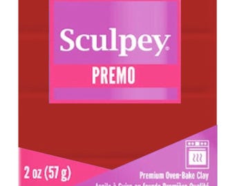 Premo Polymer Clay Cayenne, Rich Red Tone Soft Blendable - Wholesale