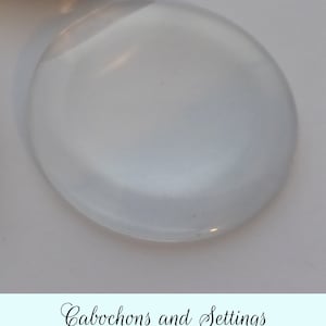 Clear Round Magnifying Glass Cabochons - All Size Options