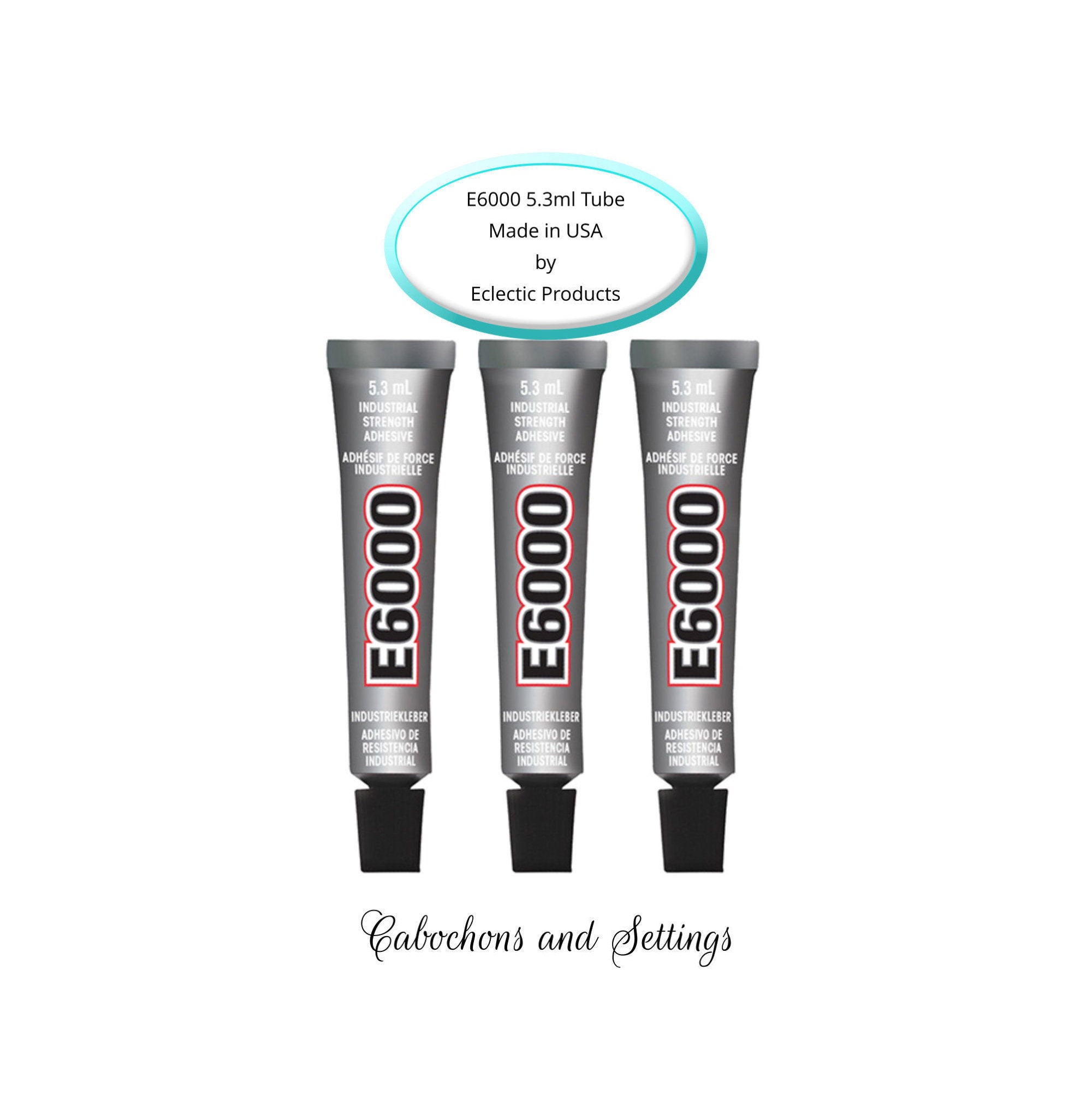 3 X E6000 Industrial Glass Glue 5 32ml 18fl Oz Made In Usa Etsy