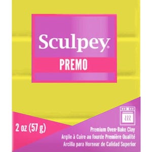 Zinc Yellow Premo Polymer Clay: Soft, Blendable, Durable, Sculpey - Wholesale