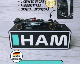 Lewis Hamilton F1 LED Desk Light | Mercedes AMG Petronas Fan Formula 1 Gift